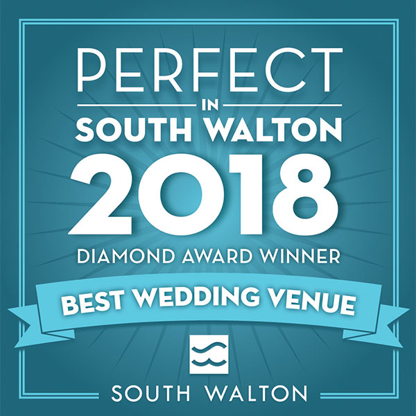 Perfect in South Walton 2018, Diamond Award Winner, Best Wedding Venue, The Chapel at Seaside