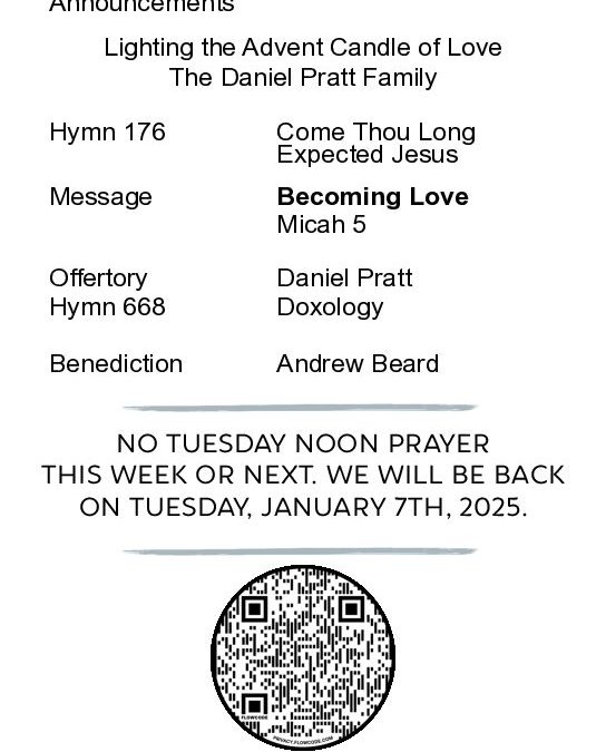 The Chapel Bulletin 12-22-24 online