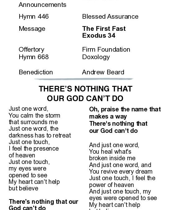The Chapel Bulletin 2-2-25