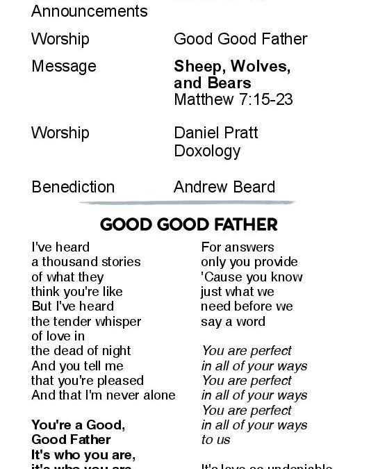 The Chapel Bulletin 7-21-24 online