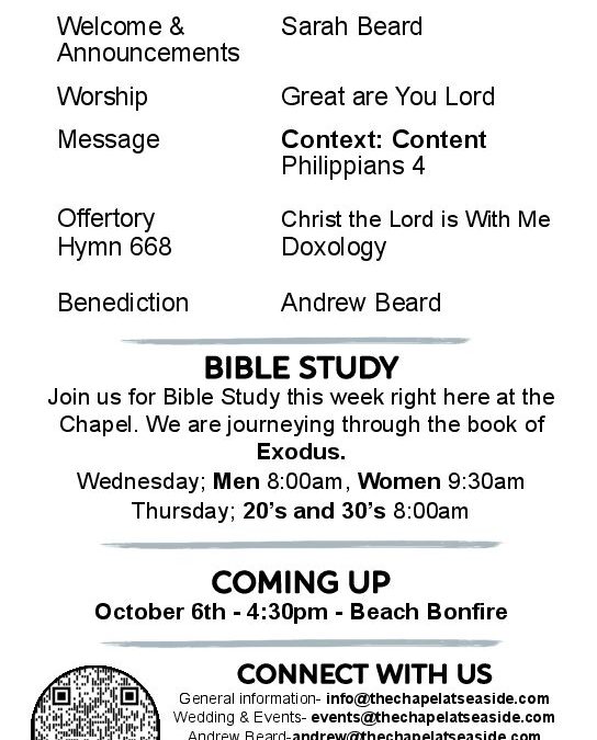 The Chapel Bulletin 9-22-24 online